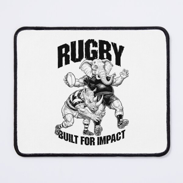 Item preview, Rugby Player Built For Impact Funny Rhino Elephant Tackle designed and sold by GrandeDuc.
