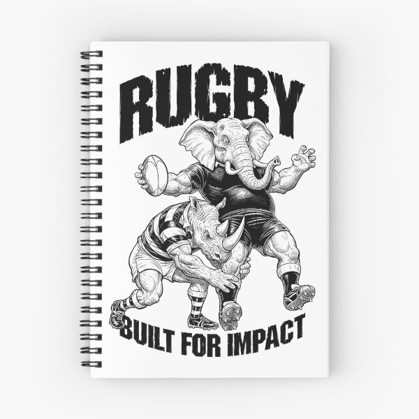Item preview, Rugby Player Built For Impact Funny Rhino Elephant Tackle designed and sold by GrandeDuc.