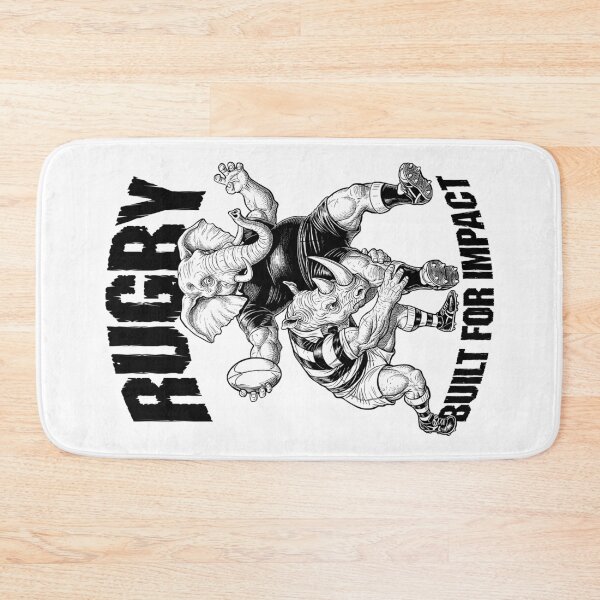 Item preview, Rugby Player Built For Impact Funny Rhino Elephant Tackle designed and sold by GrandeDuc.