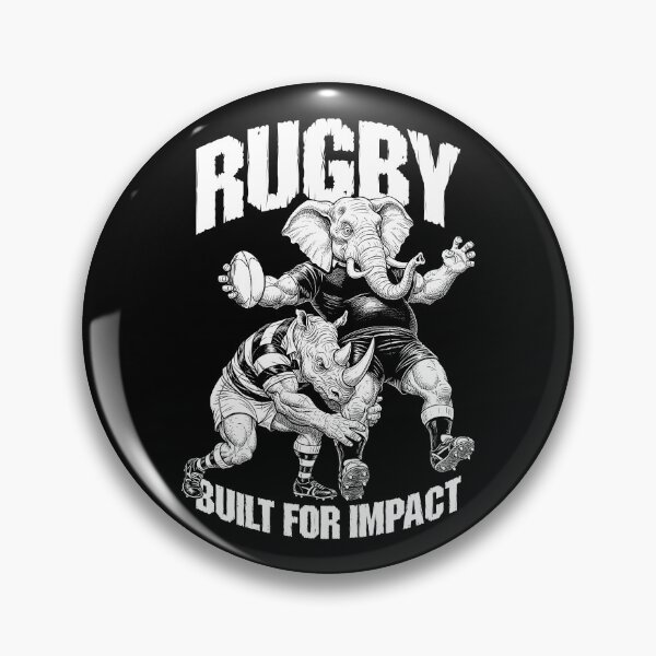 Item preview, Rugby Player Built For Impact Funny Rhino Elephant Tackle designed and sold by GrandeDuc.