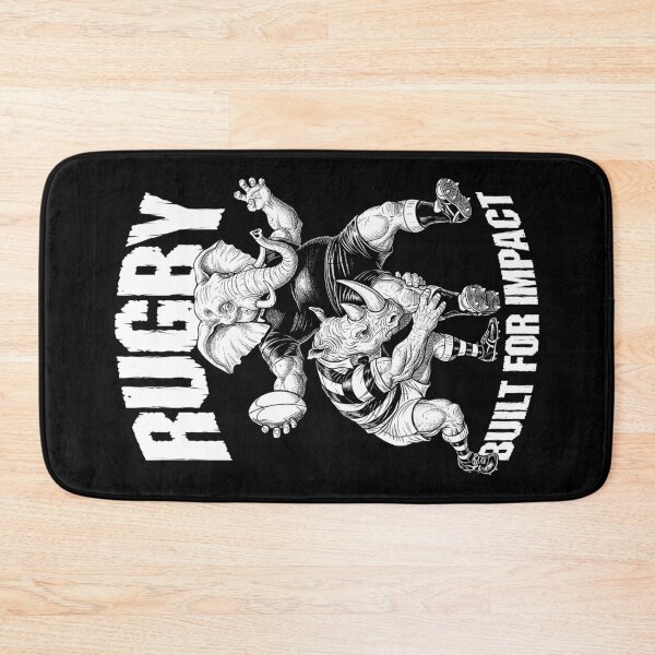 Item preview, Rugby Player Built For Impact Funny Rhino Elephant Tackle designed and sold by GrandeDuc.