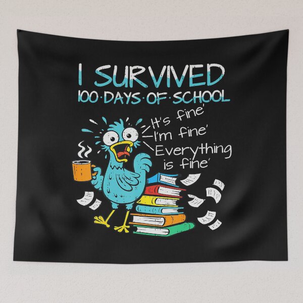 Item preview, I Survived 100 Days Of School Teacher 100Th designed and sold by wingeimhofk.