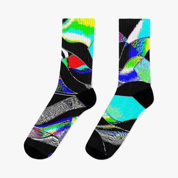 Item preview, prismatic rhythm dark electrize 13 colorful geometric abstract design designed and sold by SmashingDeals.
