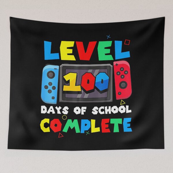 Item preview, Level 100 Days Of School Complete Gamer Video designed and sold by woomermaditzn.
