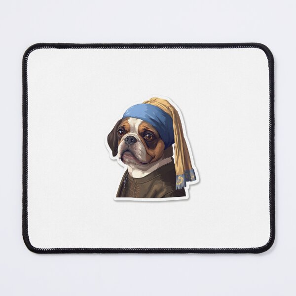 Item preview, Minimal Cute Dog Sticker – Simple Kawaii Puppy Art designed and sold by Teewave-Ashish.