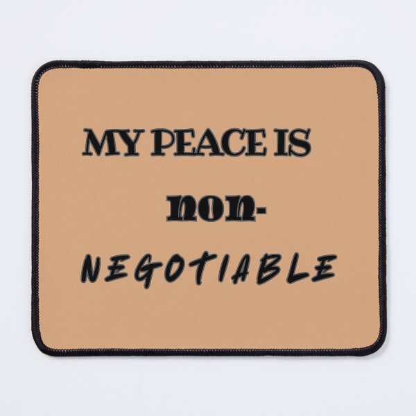 Item preview, My Peace Is Non-Negotiable - Minimalist Typography designed and sold by Strength & Faith Bound.