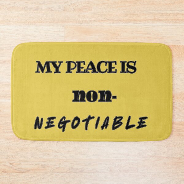 Item preview, My Peace Is Non-Negotiable - Minimalist Typography designed and sold by Strength & Faith Bound.