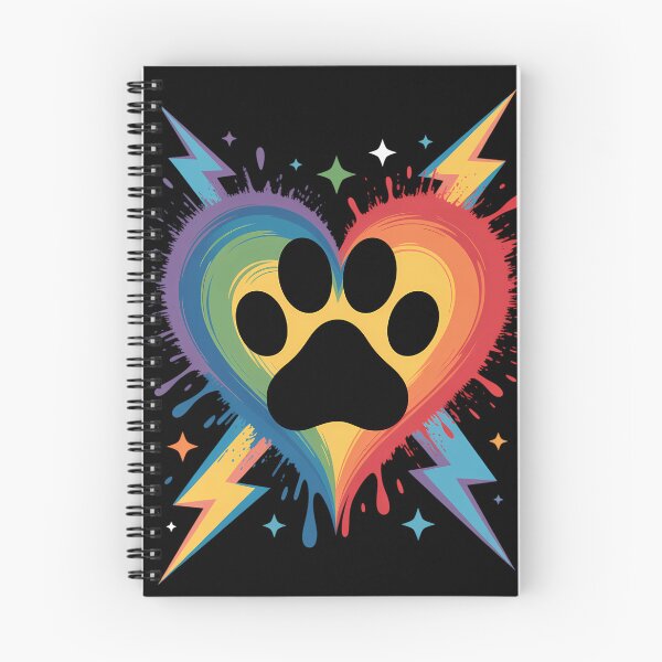 Item preview, Rainbow Dog paw  Heart Animal Lovers designed and sold by daillotadlboxmu.