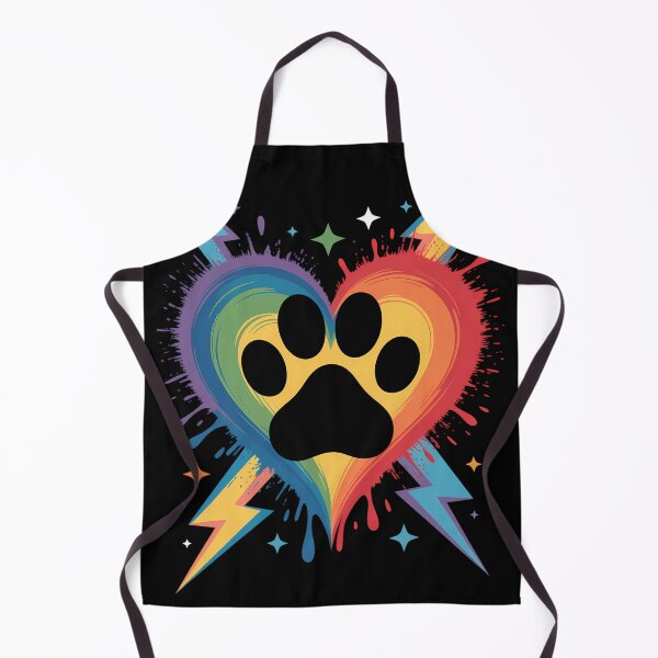Item preview, Rainbow Dog paw Heart Animal Lovers designed and sold by daillotadlboxmu.