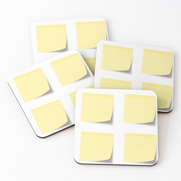 Item preview, Post Note Sticky Note Paper Yellow Blank Memo Pad Square Background with Shadow designed and sold by DotLinePlane.
