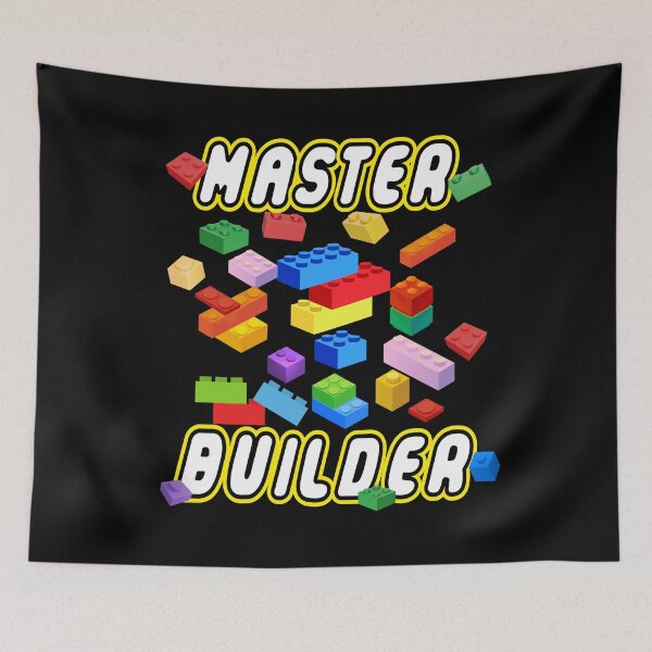 Item preview, Building Bricks Master Builder Colorful Construction Blocks designed and sold by BeansHotTees.