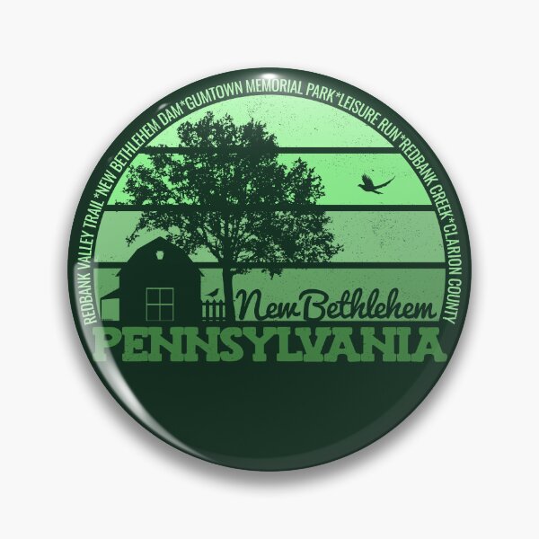 Item preview, New Bethlehem Pennsylvania Sunset Retro Vintage Local Pride Logo designed and sold by CRHPOD20.