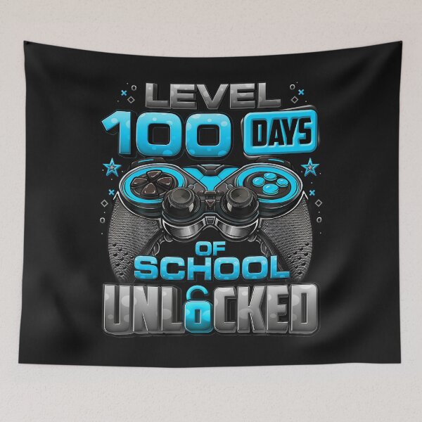 Item preview, Level 100 Days Of School Unlocked Boys 100Th designed and sold by vlahosfeari.