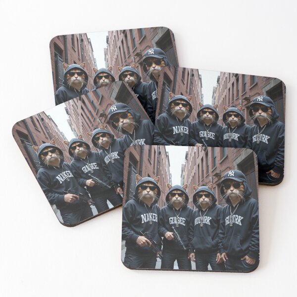 Item preview, Urban Legends – Streetwise Cats with a Bold Gangster Attitude designed and sold by PixelVibe782.