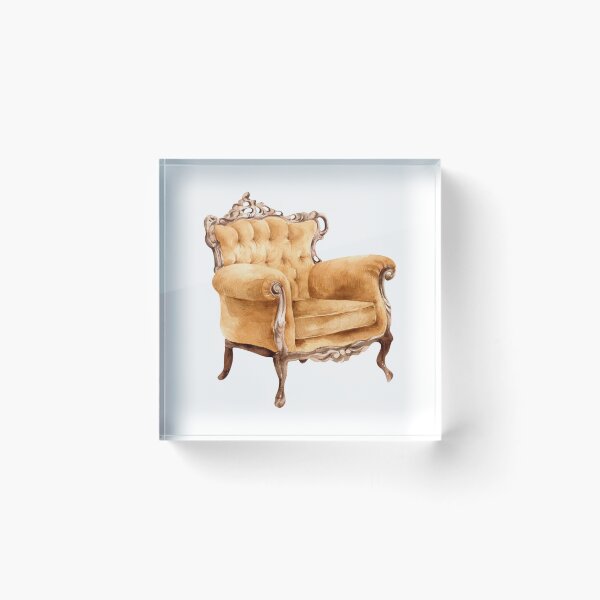 Item preview, Watercolor Regency Chair designed and sold by earthtokarly.