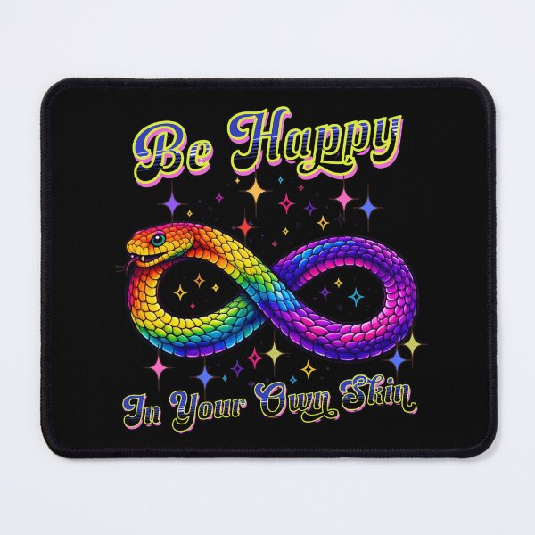 Item preview, Be Happy In Your Own Skin Rainbow Snake Autism Awareness designed and sold by BeansHotTees.