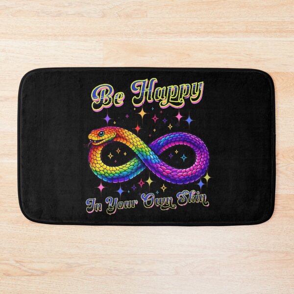 Item preview, Be Happy In Your Own Skin Rainbow Snake Autism Awareness designed and sold by BeansHotTees.