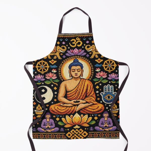 Item preview, Buddha Meditation Knit Design – Yoga Ethnic Art designed and sold by Mauswohn.