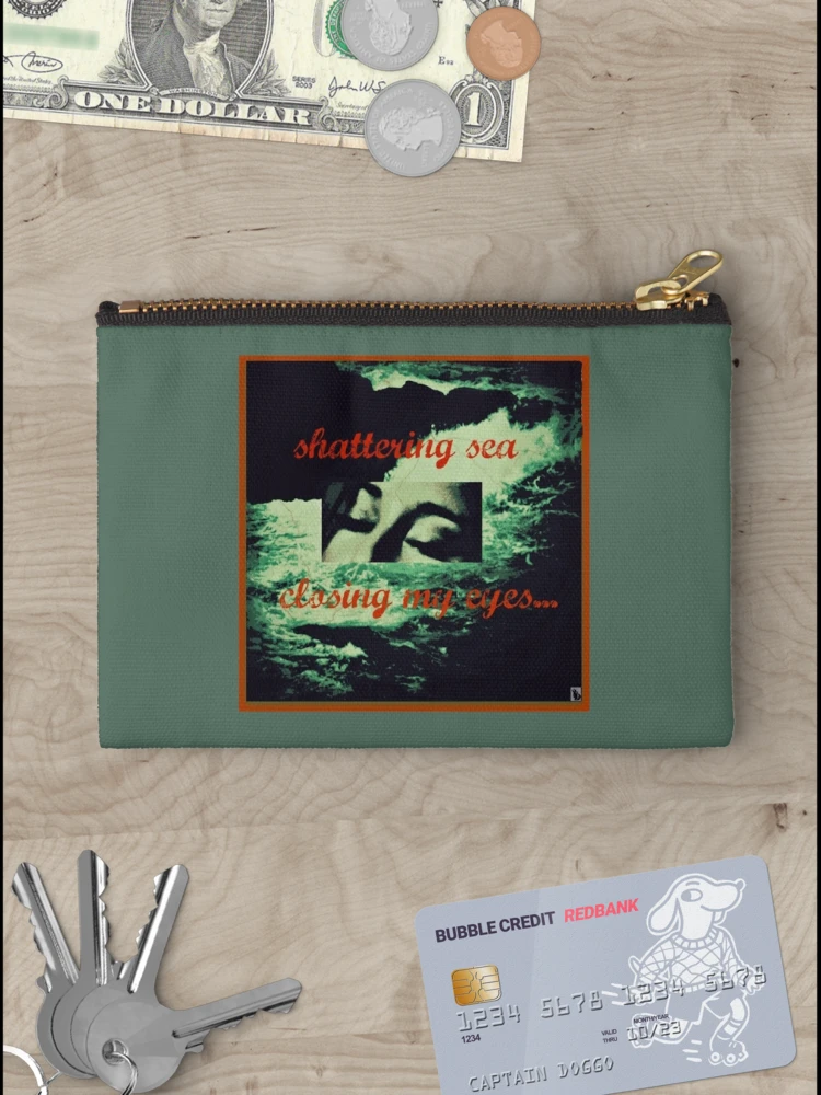 Thumbnail 3 of 4, Zipper Pouch, Shattering Sea designed and sold by RabbitWithFangs.