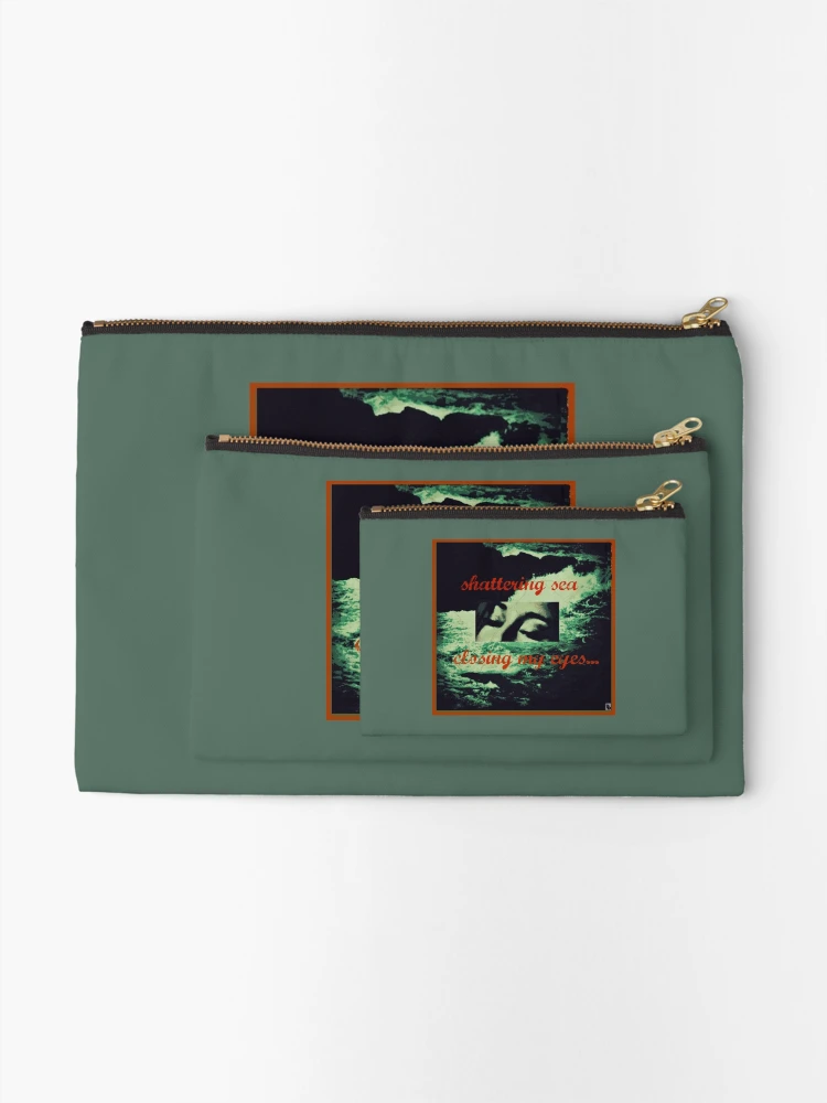 Thumbnail 2 of 4, Zipper Pouch, Shattering Sea designed and sold by RabbitWithFangs.