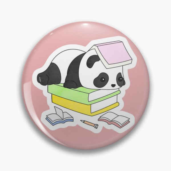 Item preview, Tired Study Panda - Cute Sleeping Panda on Books Kawaii Illustration designed and sold by ChessyChop.
