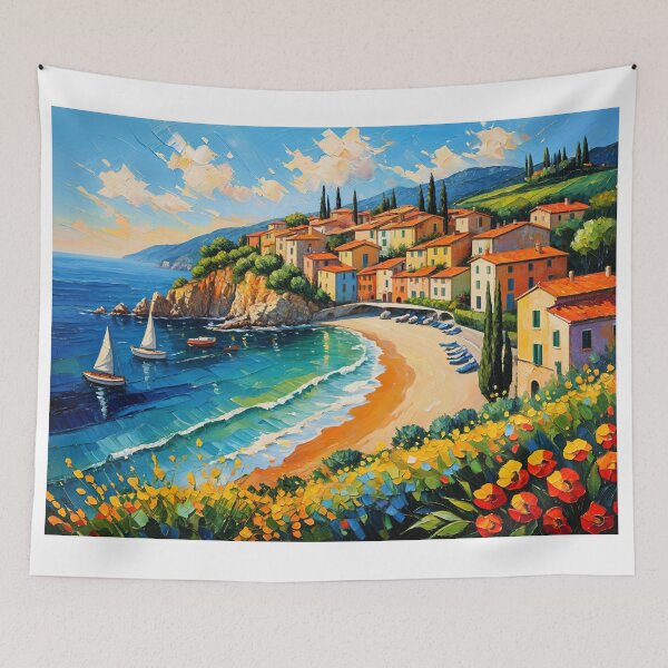Item preview, Sicily - Mediterranean Mosaic – 2 designed and sold by Undersea Ai Art.