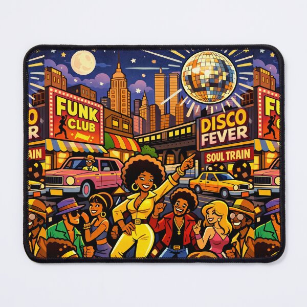 Item preview, Disco Fever Soul Train at Harlem Scene designed and sold by Arte Cartoon From TagTeam Group.