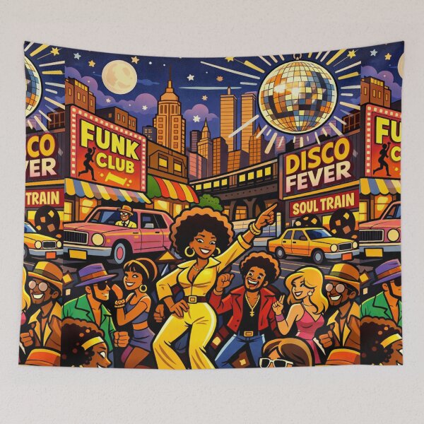 Item preview, Disco Fever Soul Train at Harlem Scene designed and sold by Arte Cartoon From TagTeam Group.