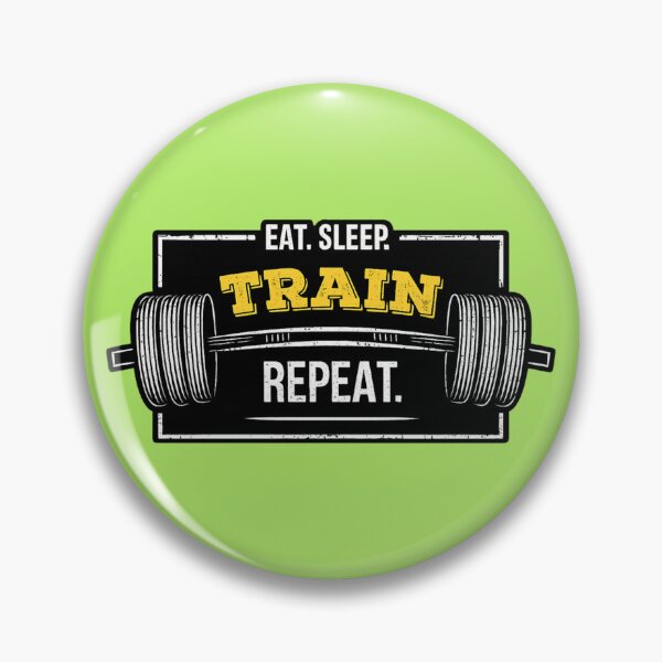 Item preview, Eat Sleep Train Repeat - Hardcore Gym Motivation designed and sold by Vicky021.