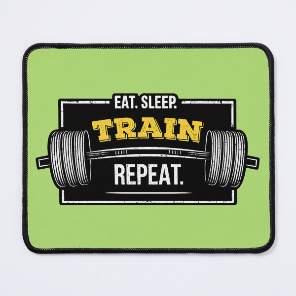 Item preview, Eat Sleep Train Repeat - Hardcore Gym Motivation designed and sold by Vicky021.