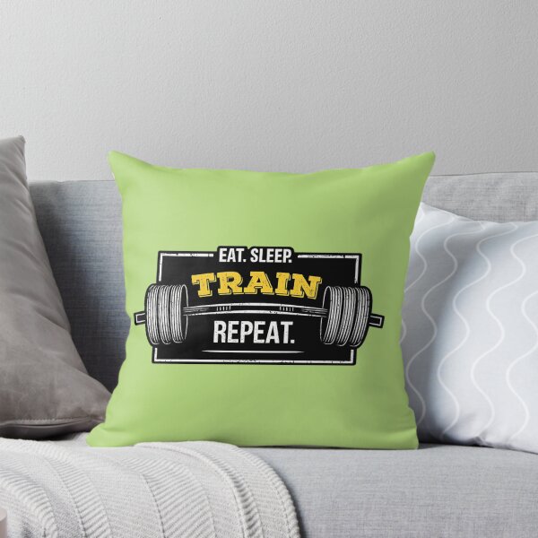 Item preview, Eat Sleep Train Repeat - Hardcore Gym Motivation designed and sold by Vicky021.
