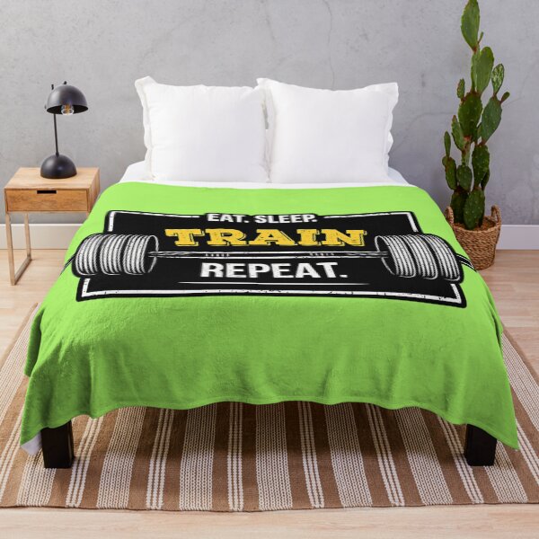 Item preview, Eat Sleep Train Repeat - Hardcore Gym Motivation designed and sold by Vicky021.