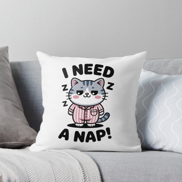 Item preview, Cute Sleepy Cat Saying I Need a Nap designed and sold by StormVape.