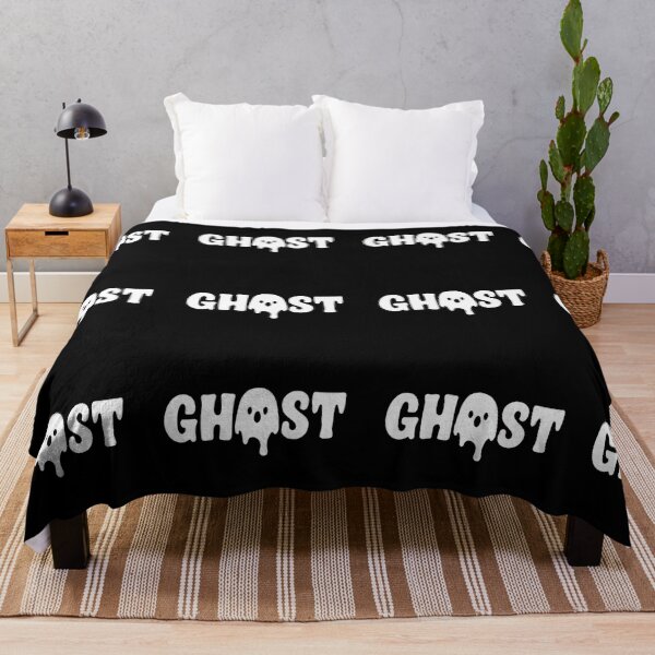 Item preview, Ghost Typography – Minimalist Spooky Design with Dripping Cartoon Ghost designed and sold by PixelVibe782.