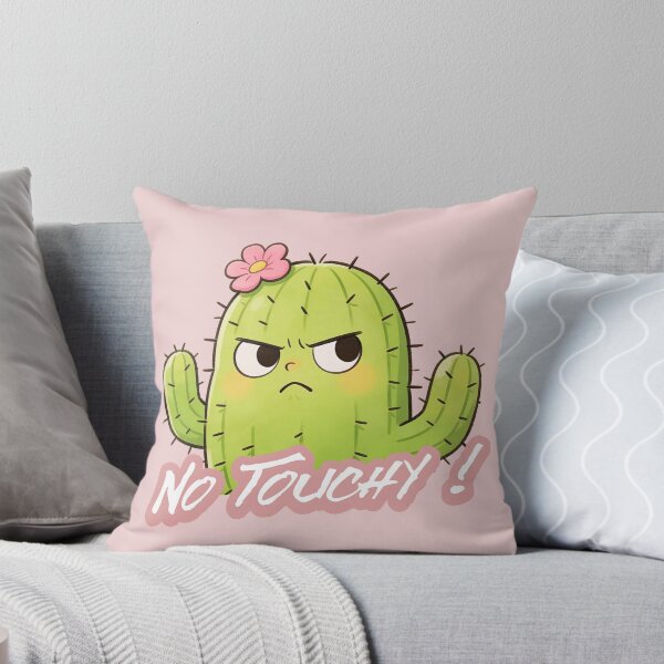 Item preview, No Touchy Funny Cactus Cartoon Design designed and sold by FFPrints.