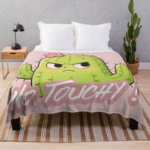 Item preview, No Touchy Funny Cactus Cartoon Design designed and sold by FFPrints.