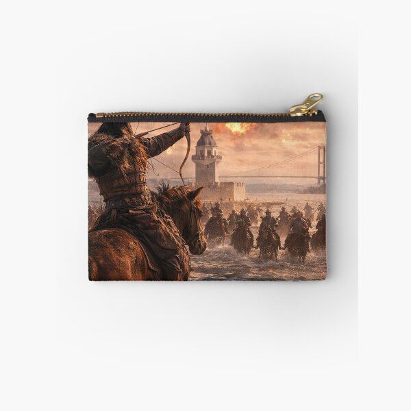 Item preview, Hun Cavalry vs Dragon — Fantasy Historical Battle Artwork designed and sold by Ntograph.