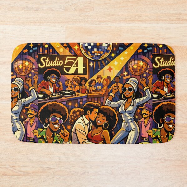Item preview, 70s Funk Black Party at Studio 54 Scene New York designed and sold by Arte Cartoon From TagTeam Group.