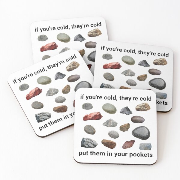Item preview, If you're cold, they're cold: put rocks in your pockets designed and sold by aurora-borealis.