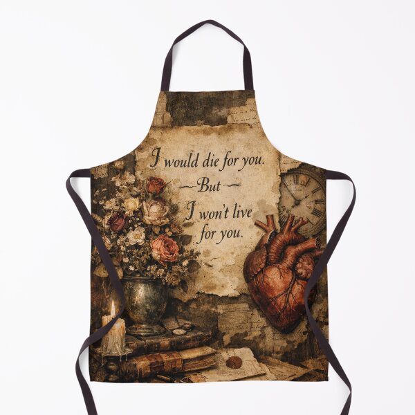 Item preview, I won't live for you – heart & roses design designed and sold by Mauswohn.