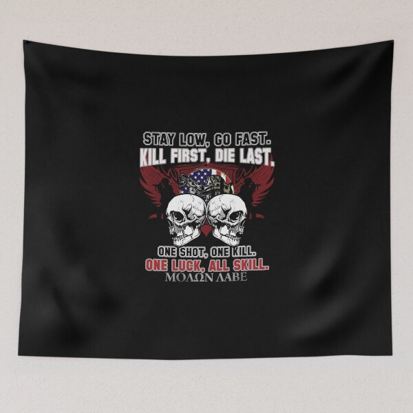 Item preview, Kill First, Die Last Sniper Shirt USA Soldier Flag designed and sold by djpraxis.