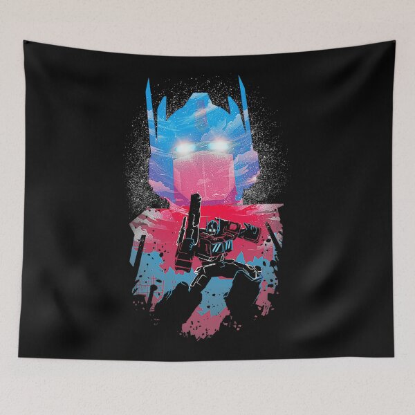Item preview, Abstract Optimus Prime Paint Splash Portrait designed and sold by LaurenceLeroux.