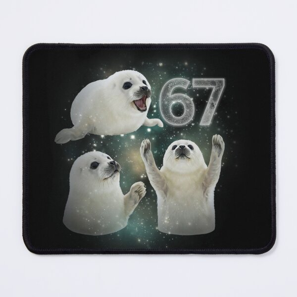 Item preview, Galaxy Seal Moon Celebration – Number 67 Six Seven Vibes designed and sold by LashondaGreen89.