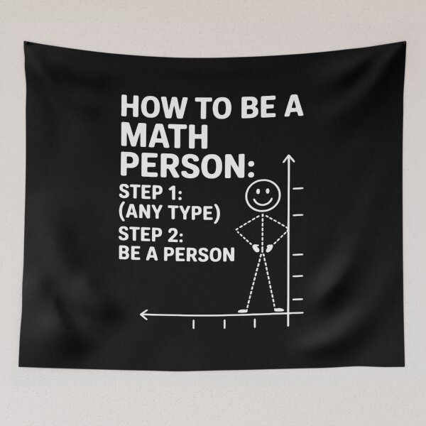 Item preview, How To Be A Math Person Equation Calculation Lover Quotes designed and sold by Dakarothill.
