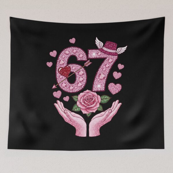 Item preview, 67 Valentine Six Seven Meme Hearts 6 7 Valentines designed and sold by OlakunleOloroz.