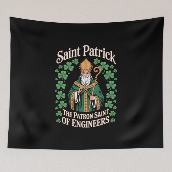 Item preview, Saint Patrick, the patron Saint of engineers designed and sold by IdunayaStore.