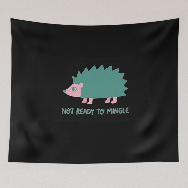 Item preview, Introvert Hedgehog - Not Ready to Mingle designed and sold by AdyKurniawan.