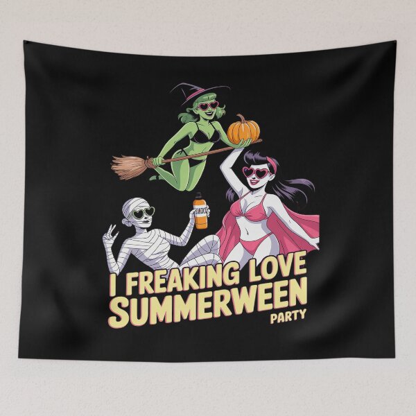 Item preview, I Freaking Love Summerween, Trendy Spooky Beach designed and sold by Voidbinder.