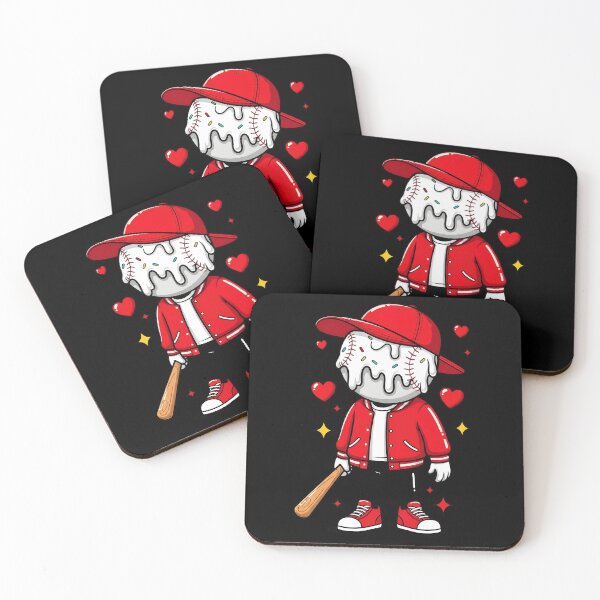 Item preview, Baseball Drip Ice Cream Valentine designed and sold by OlakunleOloroz.