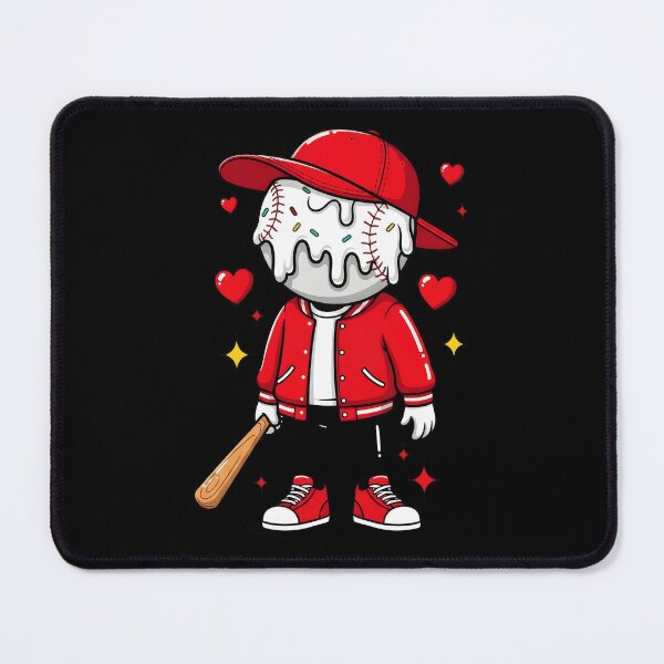 Item preview, Baseball Drip Ice Cream Valentine designed and sold by OlakunleOloroz.
